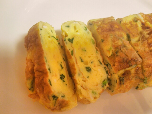 大根葉入り卵焼き画像