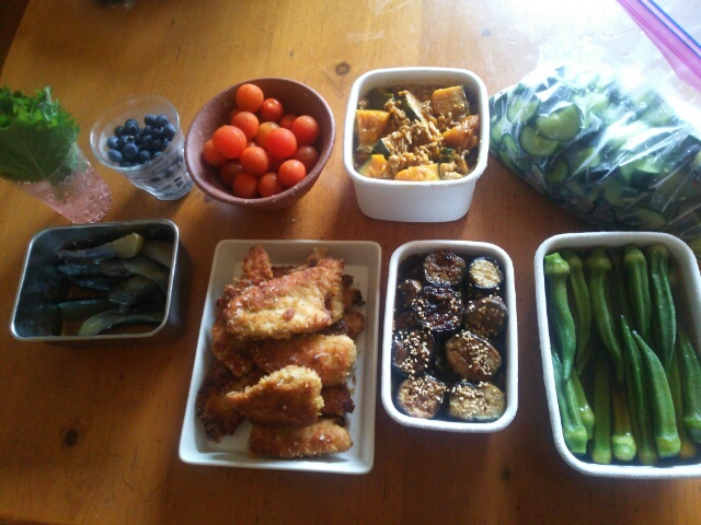 今週の常備菜と作り置き~2016年7月13日画像