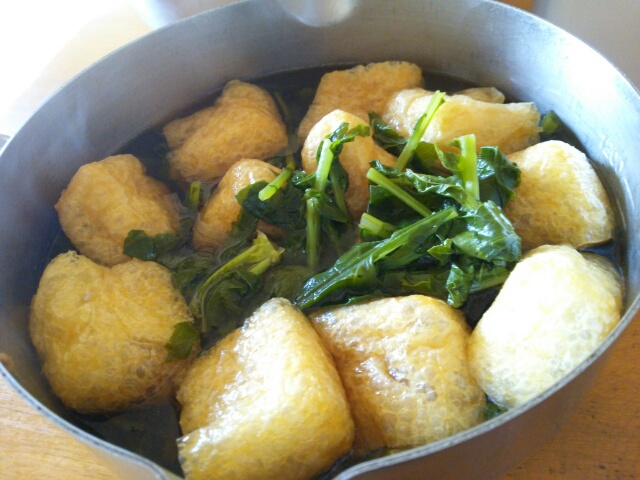 大根葉と油揚げの炊いたの画像