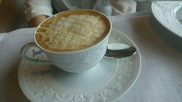 リッツカールトン京都　アフタヌーンティー　カプチーノ