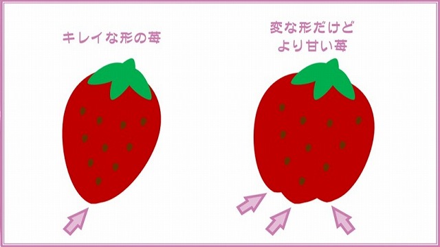 甘い苺のイラスト