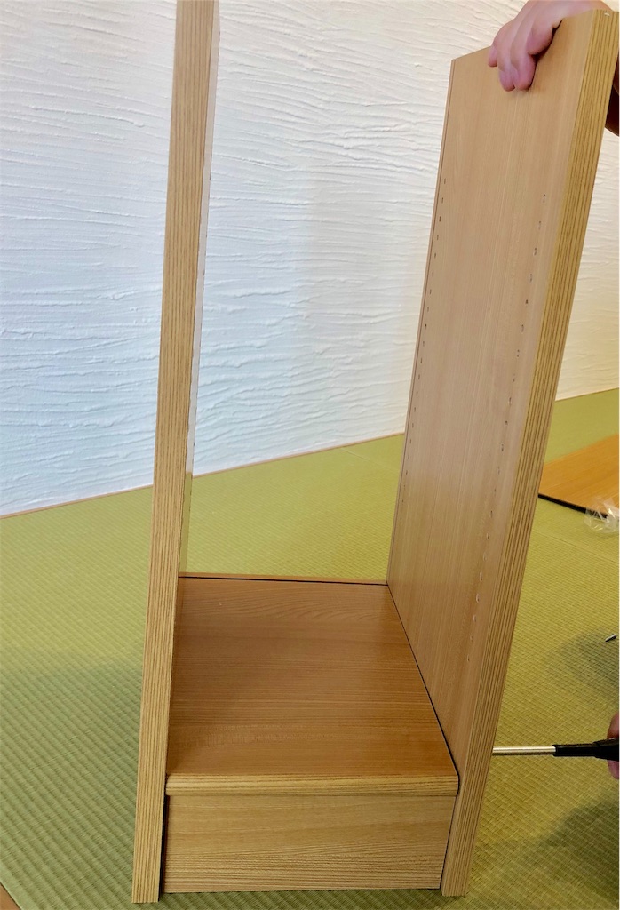 f:id:mamu311:20181001195148j:image ビスをプラスドライバーで固定