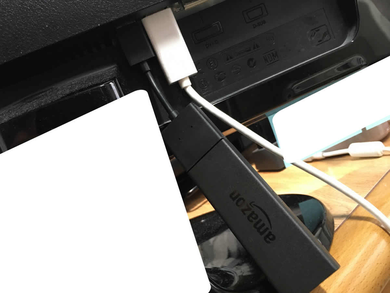 Fire TV Stickは、HDMI端子に直差しできない場合がある