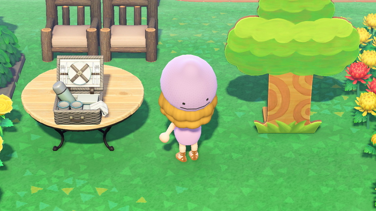 あつ森 マイデザインで ポケモン 風着ぐるみ作ってみた メタモン Ma Ma Namama