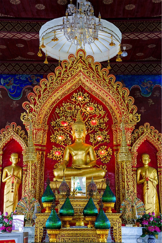 19世紀 東南アジア タイ北部ラーンナー木彫仏 /ラオス/ブッダ座像坐像古美術 木彫り仏像 アンティーク ラオス LAS-01 | Statue/彫像/金属像