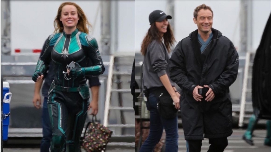 キャプテン・マーベル”から新たなセットフォト、ジュード・ロウの