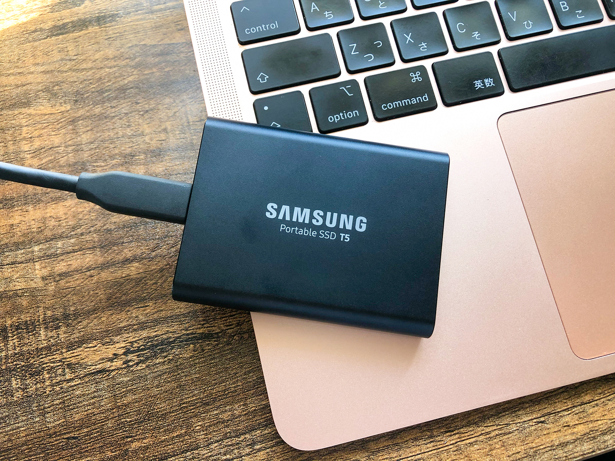 Samsungの外付けSSD T5をレビュー！育児記録の写真や動画の