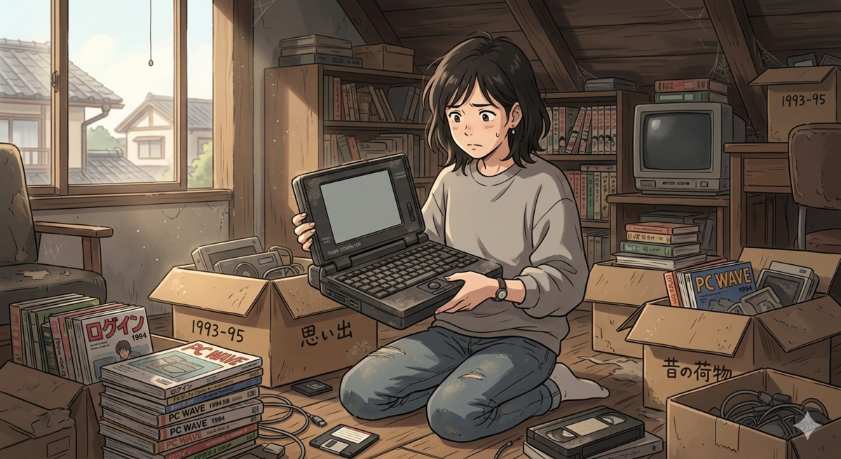 30年ほど前のパソコン発見！（さぁどうしよう） - どこに向かっている