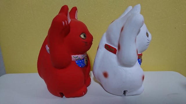 招き猫36【滋賀】大津絵土鈴/江州(ごうしゅう)物産 - 郷土玩具/招き猫