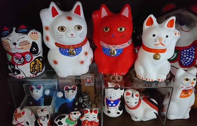 招き猫36【滋賀】大津絵土鈴/江州(ごうしゅう)物産 - 郷土玩具/招き猫