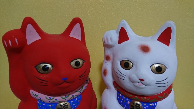 招き猫36【滋賀】大津絵土鈴/江州(ごうしゅう)物産 - 郷土玩具/招き猫