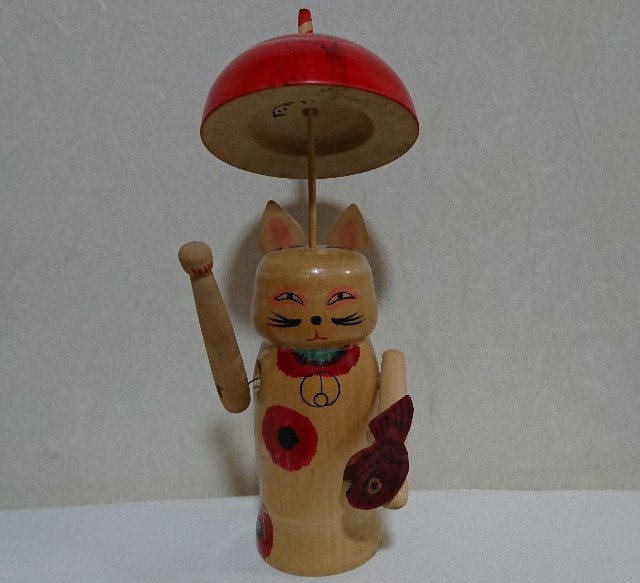 招き猫38【東京】江戸独楽 - 郷土玩具/招き猫十八番