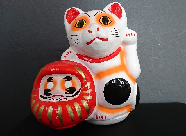 招き猫39【東京】多摩張子/内野家 - 郷土玩具/招き猫十八番