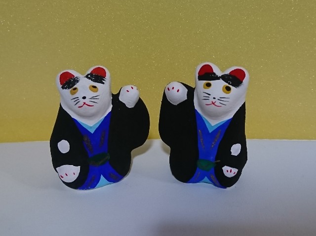 招き猫43【大阪】堺土人形 - 郷土玩具/招き猫十八番