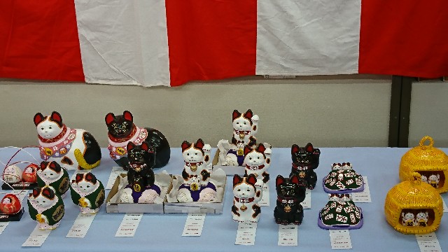 招き猫47・48の2【長野】中野土人形/中野ひな市 - 郷土玩具/招き猫十八番