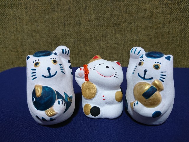 万博　フィギュア　人形　工芸品　EXPO 【岡山/備前焼】 　ねこ　レア 布施猫【fuseneco】Pottery doll artist (@fusenecoshouten