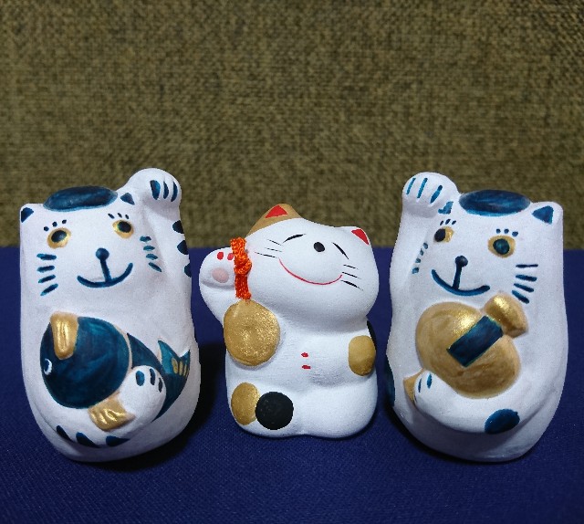 招き猫63【福岡】博多人形 - 郷土玩具/招き猫十八番