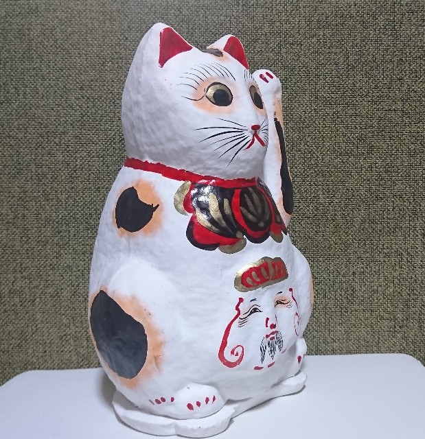 招き猫76【千葉】光張り子 - 郷土玩具/招き猫十八番