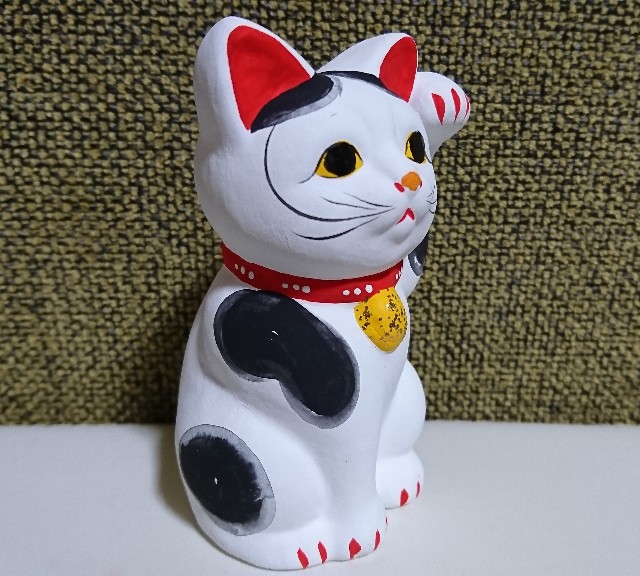 招き猫82【愛知】乙川人形 - 郷土玩具/招き猫十八番