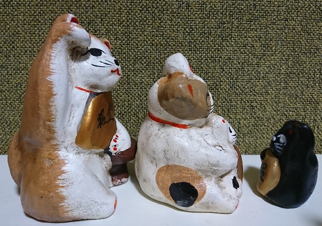 奥飛騨土鈴 招き猫 大サイズ 招き猫89【岐阜】奥飛騨土鈴/古民芸かじの - 郷土玩具/招き猫十八番