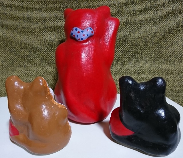 奥飛騨土鈴 招き猫 大サイズ 招き猫89【岐阜】奥飛騨土鈴/古民芸かじの - 郷土玩具/招き猫十八番