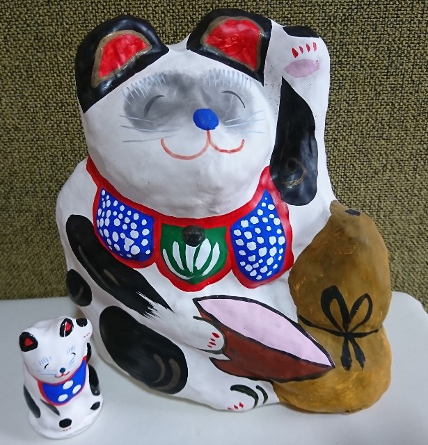招き猫100の2【埼玉】春日部張子/玩古庵 - 郷土玩具/招き猫十八番
