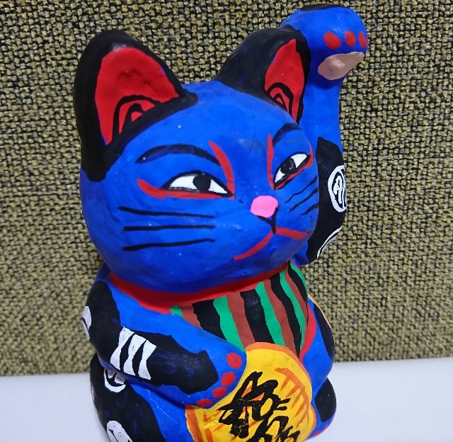 春日部張子・招き猫・商売繁盛・縁起物・五十嵐健二