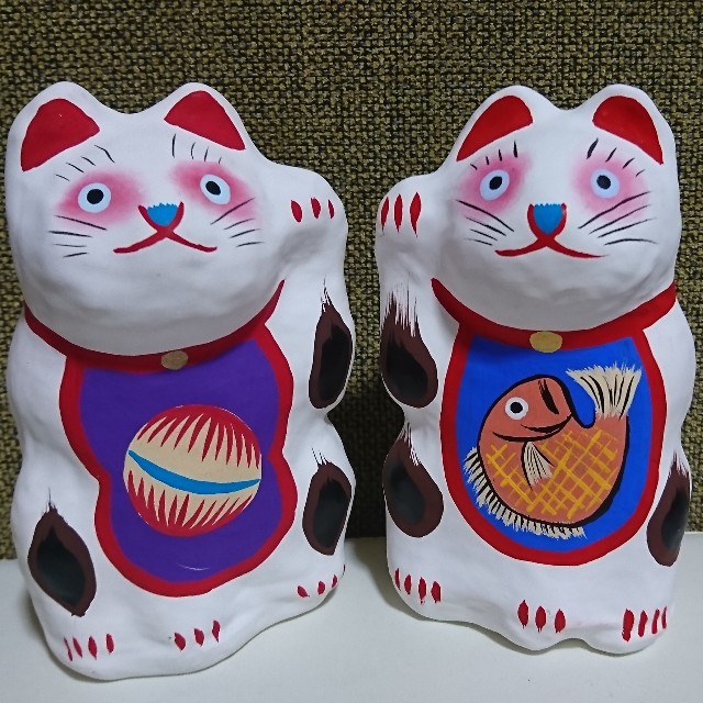 招き猫114【埼玉】川越張子/工房もんも - 郷土玩具/招き猫十八番 招き猫114【埼玉】川越張子/工房もんも - 郷土玩具/招き猫十八番