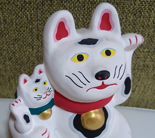 丹嘉 伏見人形 伏見の羽織招き猫 0 Yahoo!オークション 招き猫1の3