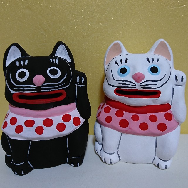 招き猫138【佐賀】弓野人形/江口人形店 - 郷土玩具/招き猫十八番