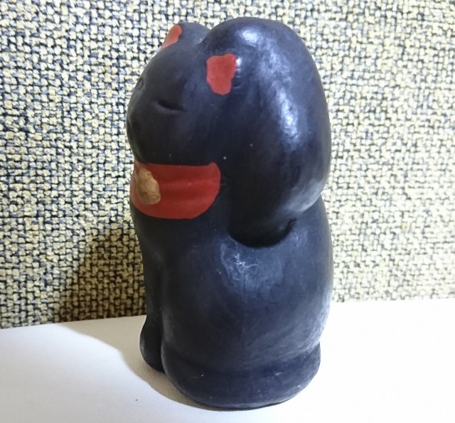 招き猫140【石川】ハニベ焼 - 郷土玩具/招き猫十八番