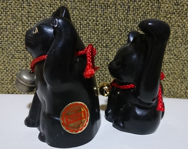那智黒　招き猫 那智黒招き猫