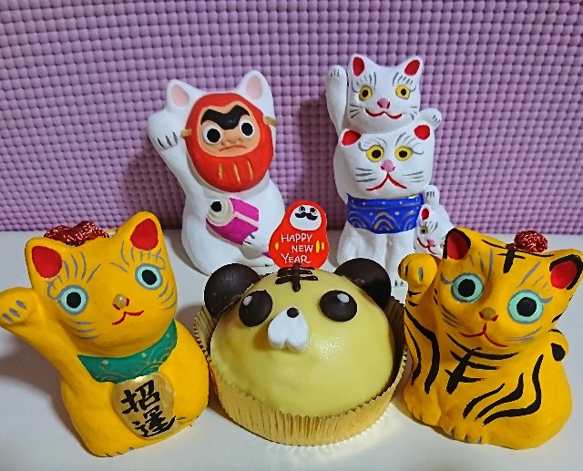 招き猫111の6【三重】伊賀土鈴/方隆窯ギャラリー志乃 - 郷土玩具