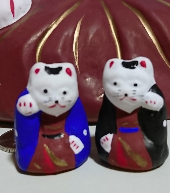 招き猫72の2【京都】清水豆人形 - 郷土玩具/招き猫十八番