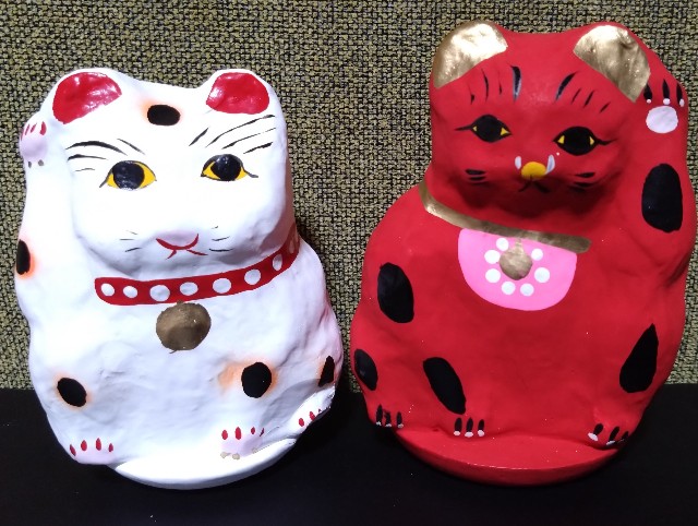 招き猫155【埼玉】大里張子 - 郷土玩具/招き猫十八番