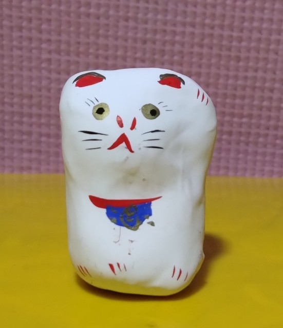 メーカー在庫限り品山崎張り子 招き猫(親子) コレクション | sos.cafe