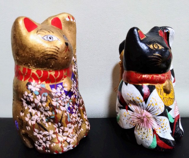蝉丸在銘　入手困難ビンテージ　招き猫　作家物　古玩　金魚　金彩 2025年最新】蝉丸 招き猫の人気アイテム - メルカリ