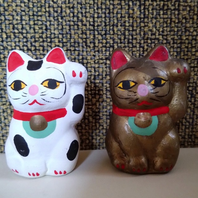 招き猫61【宮崎】佐土原人形 - 郷土玩具/招き猫十八番