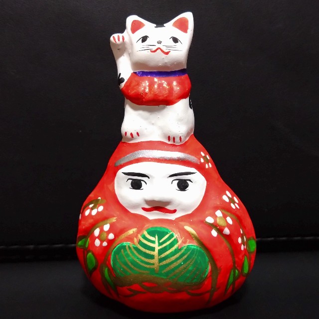 招き猫139の3【富山】富山土人形 - 郷土玩具/招き猫十八番
