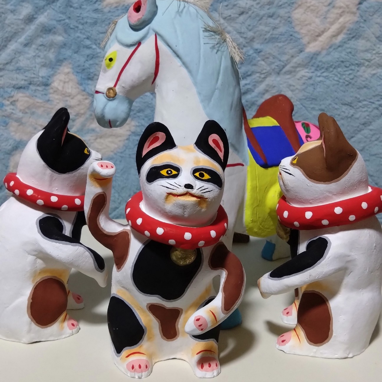 招き猫25の6【滋賀】小幡人形 - 郷土玩具/招き猫十八番