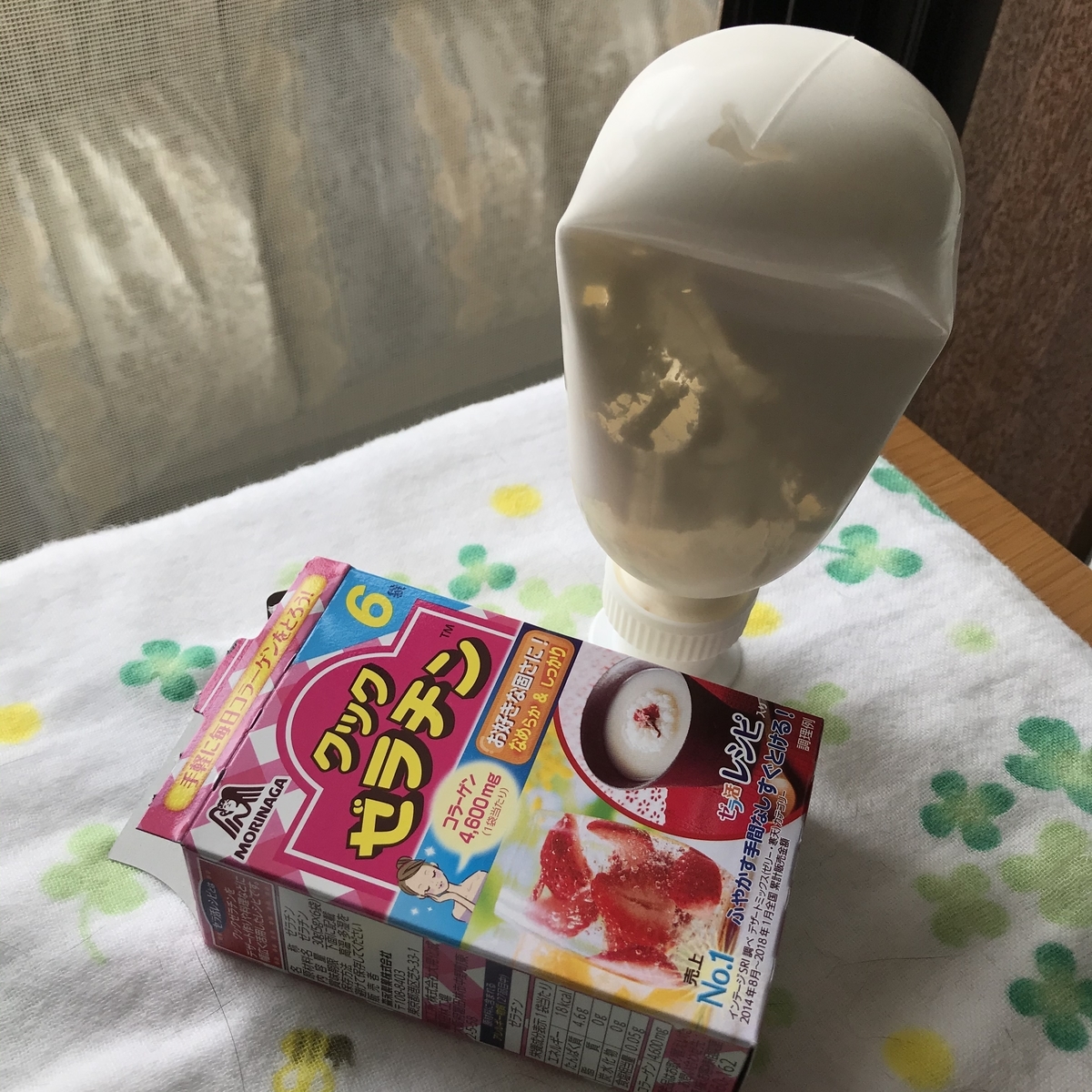 ホイップクリームとゼラチン