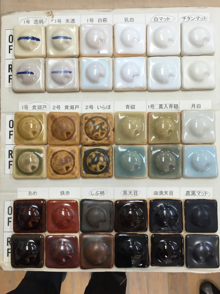 お得，2025 やきものの釉薬 釉薬と化粧土の色見本