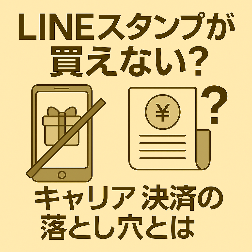 LINEスタンプが買えない？キャリア決済の落とし穴とは - きになる～