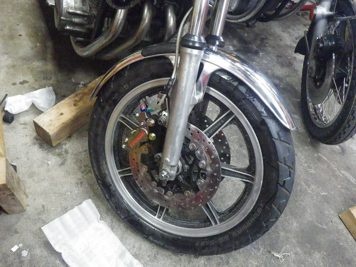 CB750K シリーズのブレーキ cb750four ブレーキサポート左 闇矢屋製