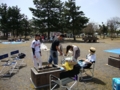 2010年4月10日常願寺川公園にてお花見バーベキュー