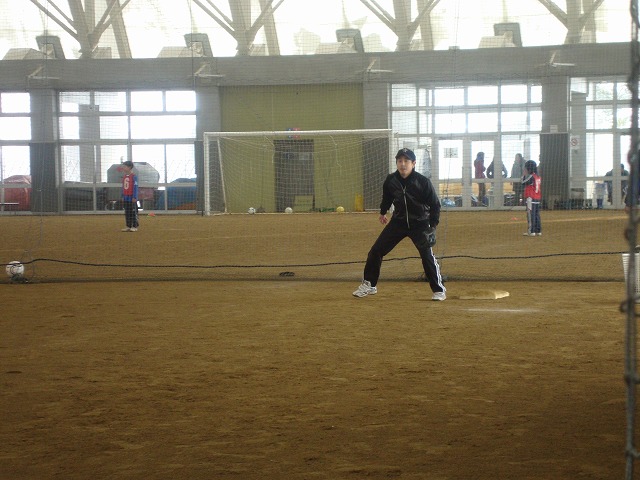 2013年1月27日：富山県総合運動公園屋内グラウンドにて練習