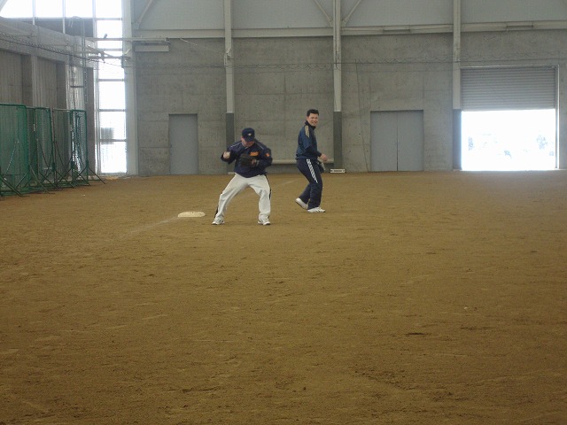 2013年1月27日：富山県総合運動公園屋内グラウンドにて練習