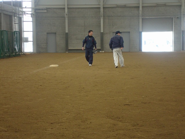 2013年1月27日：富山県総合運動公園屋内グラウンドにて練習