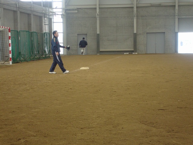 2013年1月27日：富山県総合運動公園屋内グラウンドにて練習