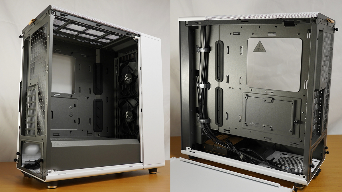 フォトレビュー：FractalDesign North TG ホワイト - ヤマネコ目線